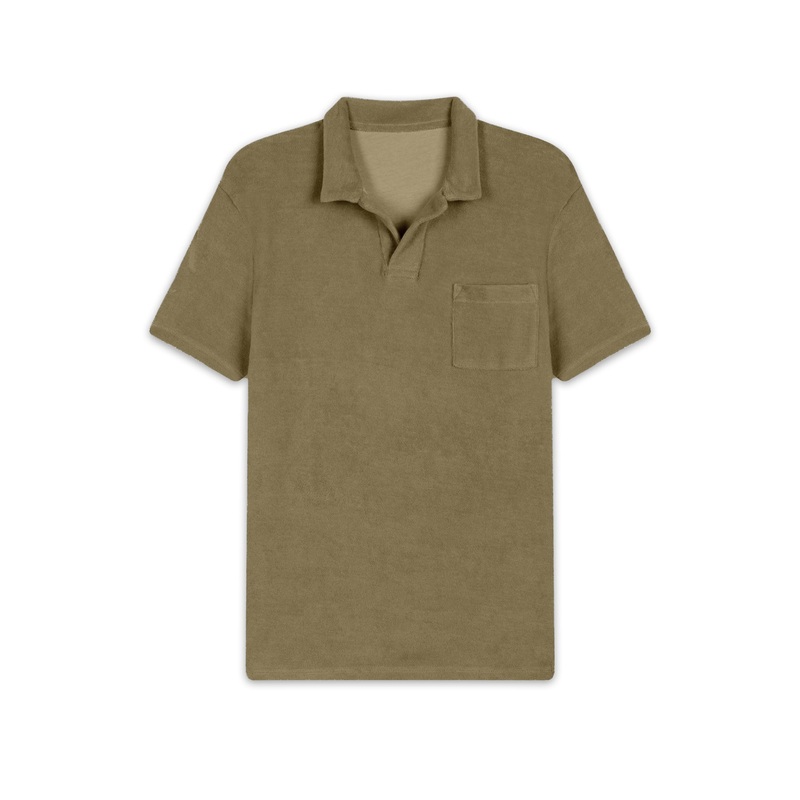 Khaki Terry Polo