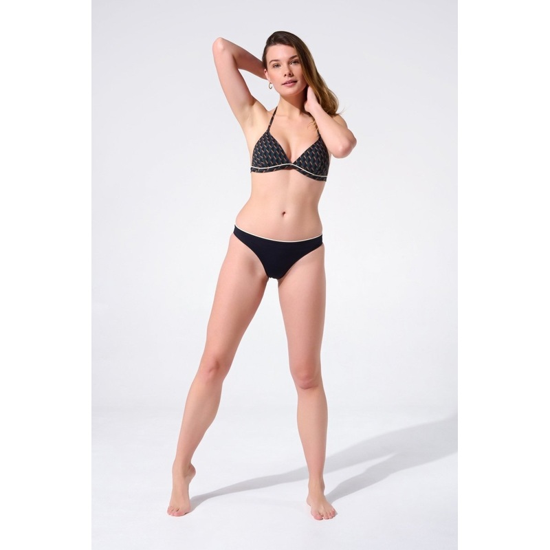 Low Rise Bottom - Plain color Black L'Agitateur