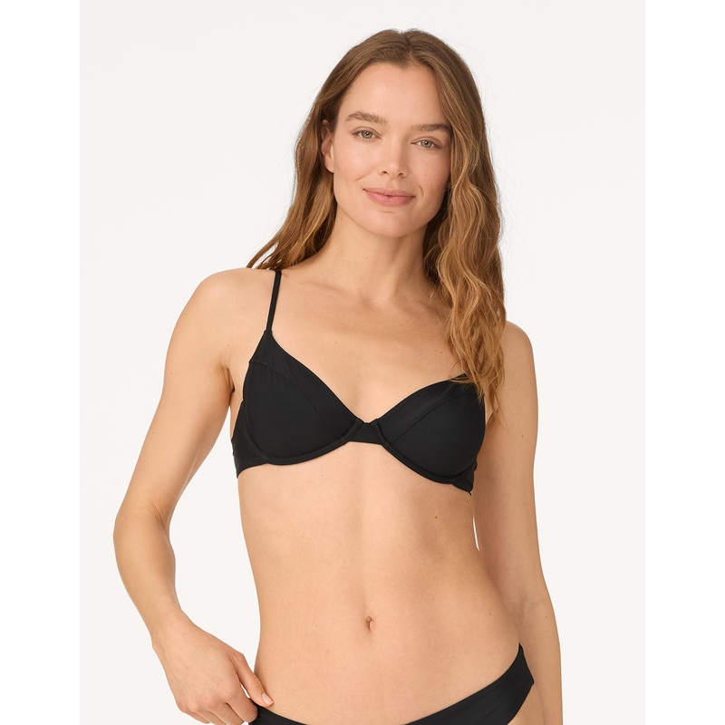 recycled nylon underwire bikini top