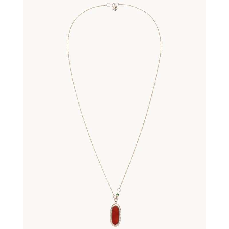 scosha simone pendant necklace carnelian