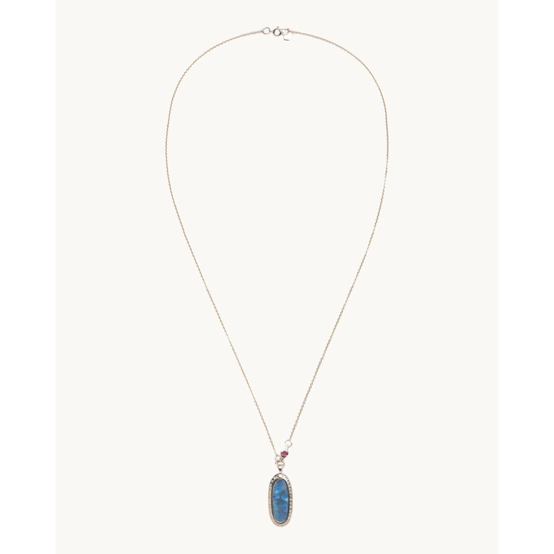 scosha simone pendant necklace opal