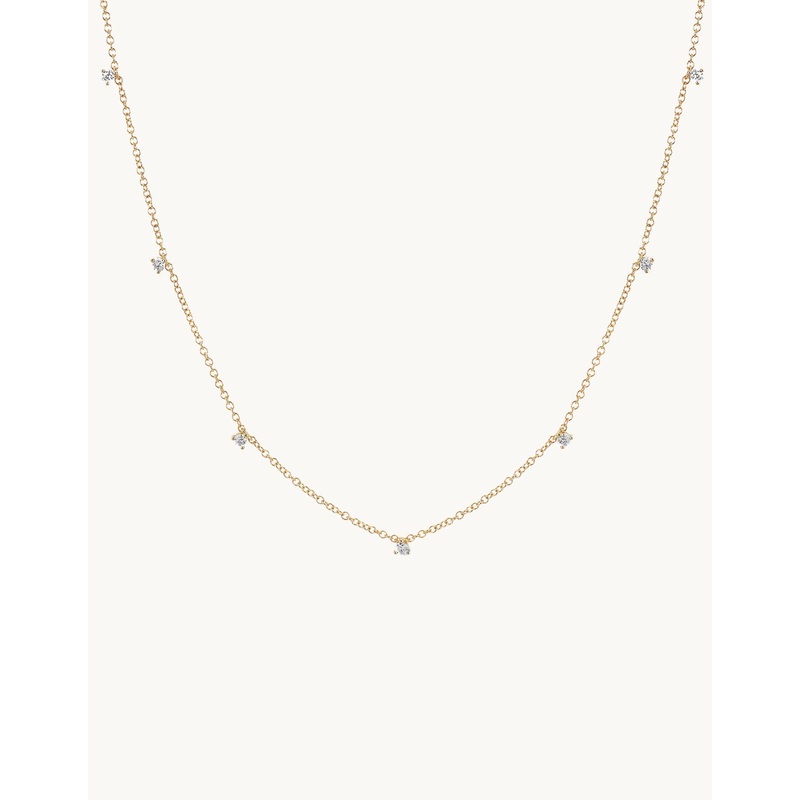 ef collection 7 prong set diamond necklace