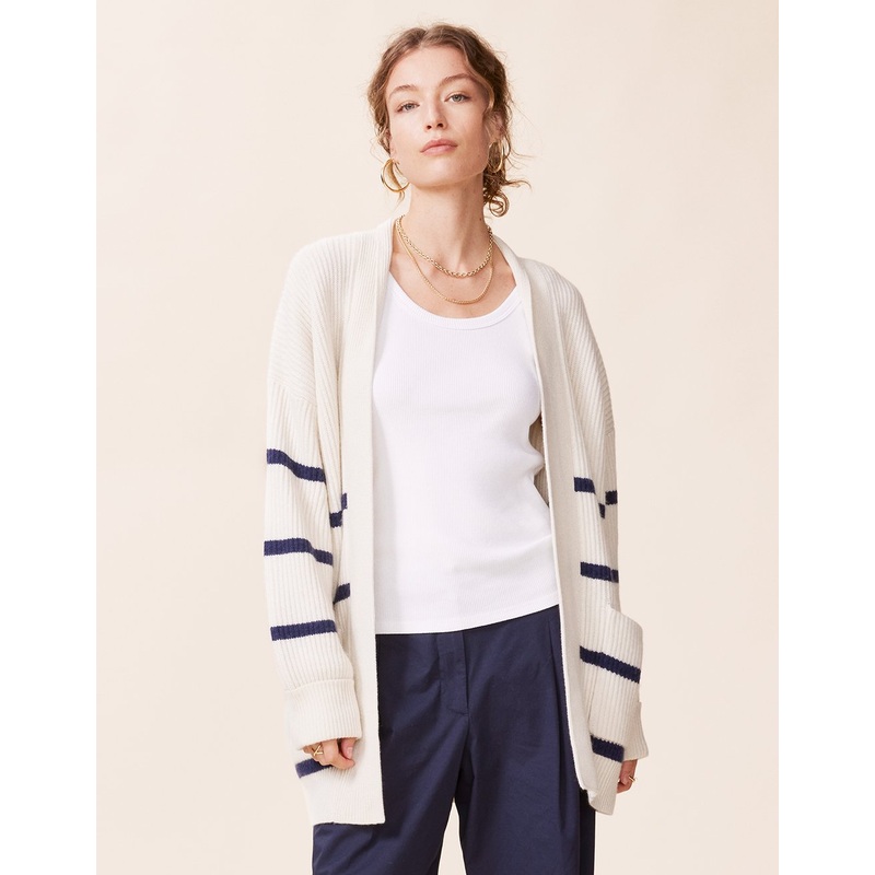 oversized ribbed cardigan