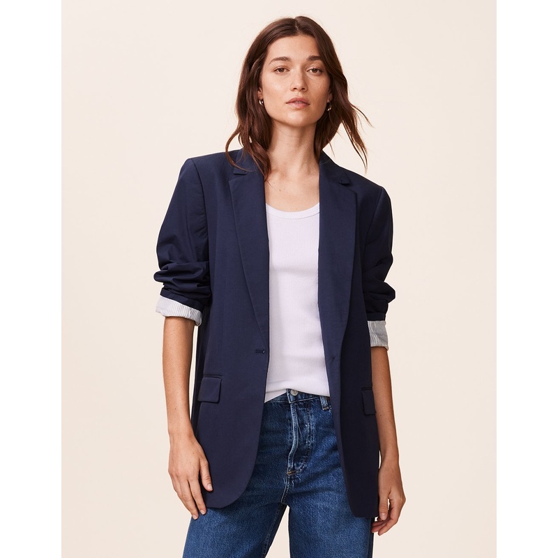 poplin blazer