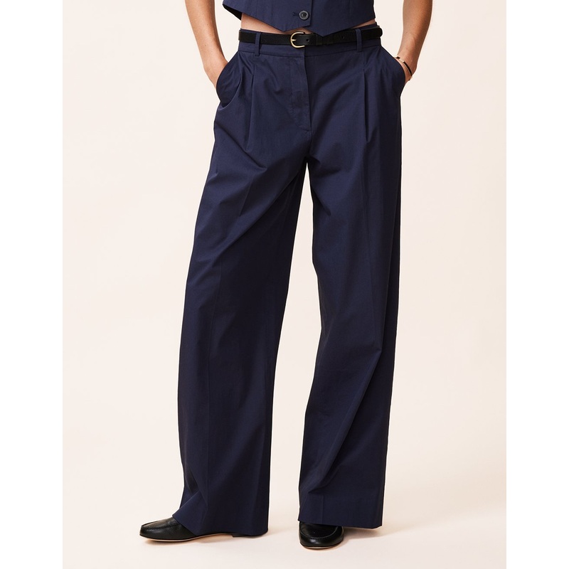 poplin suit pant