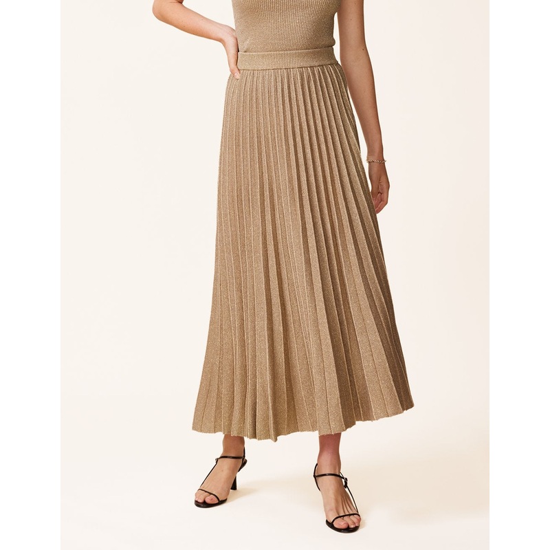 shimmer knit skirt