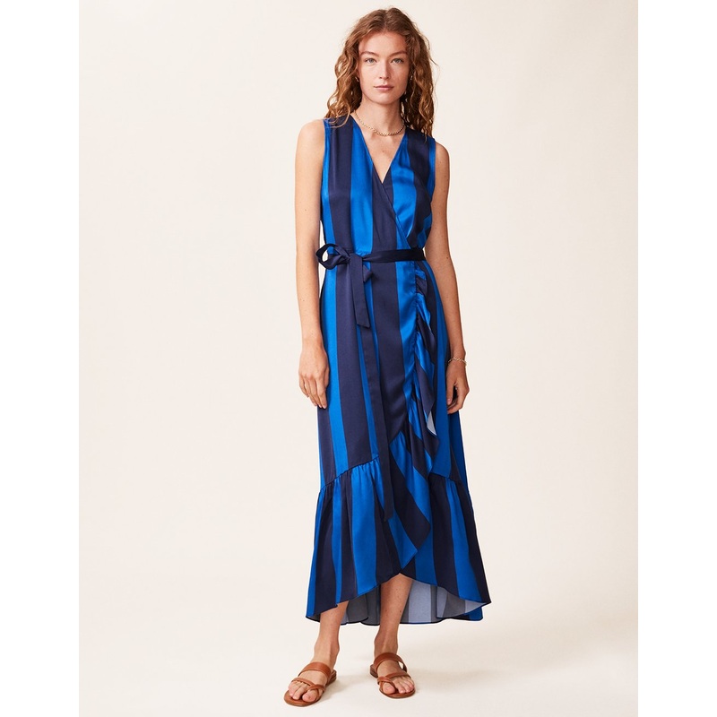 silk charmeuse wrap dress