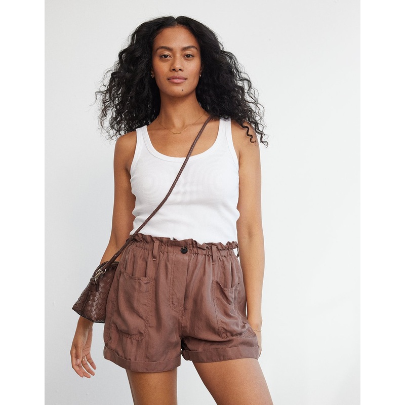 silk paperbag waist short