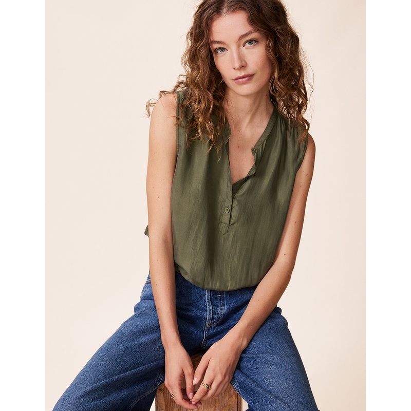 washable silk bubble tank