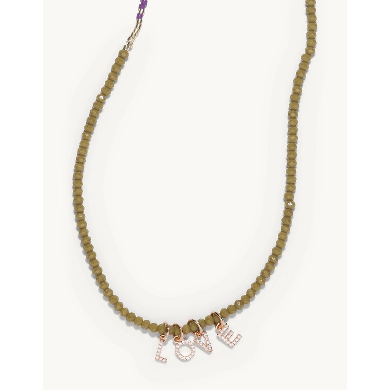 bbuble celeste word necklace