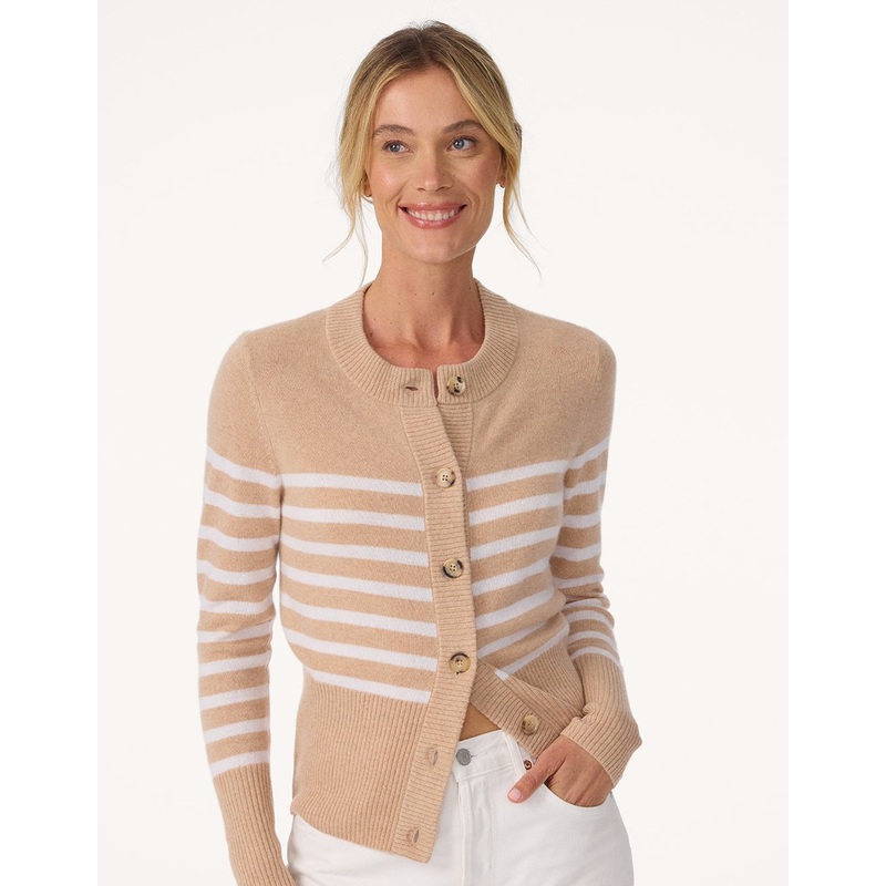cashmere fitted cardigan