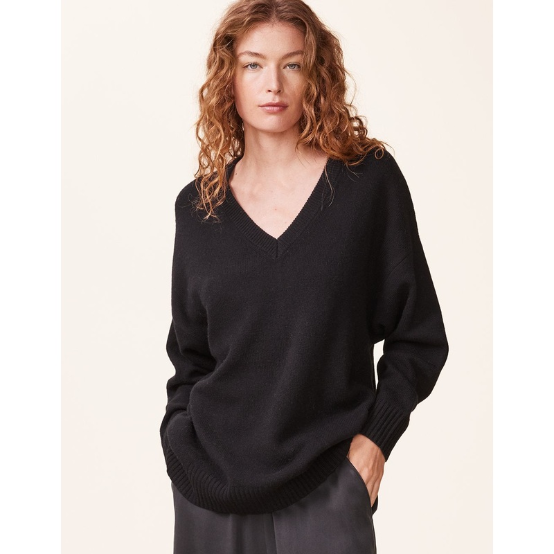 cashmere v neck pullover sweater