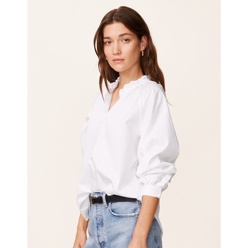 cotton ruffle blouse