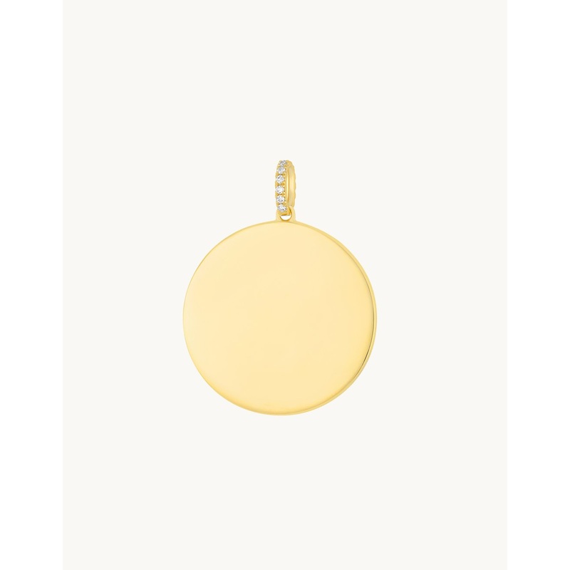 ef collection gold jumbo disc charm