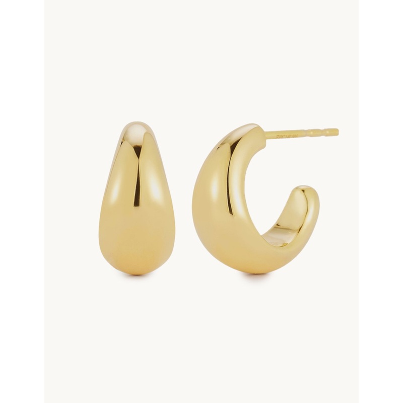 ef collection gold jumbo dome hoop earring