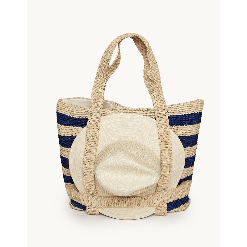 hat attack original straw travel bag
