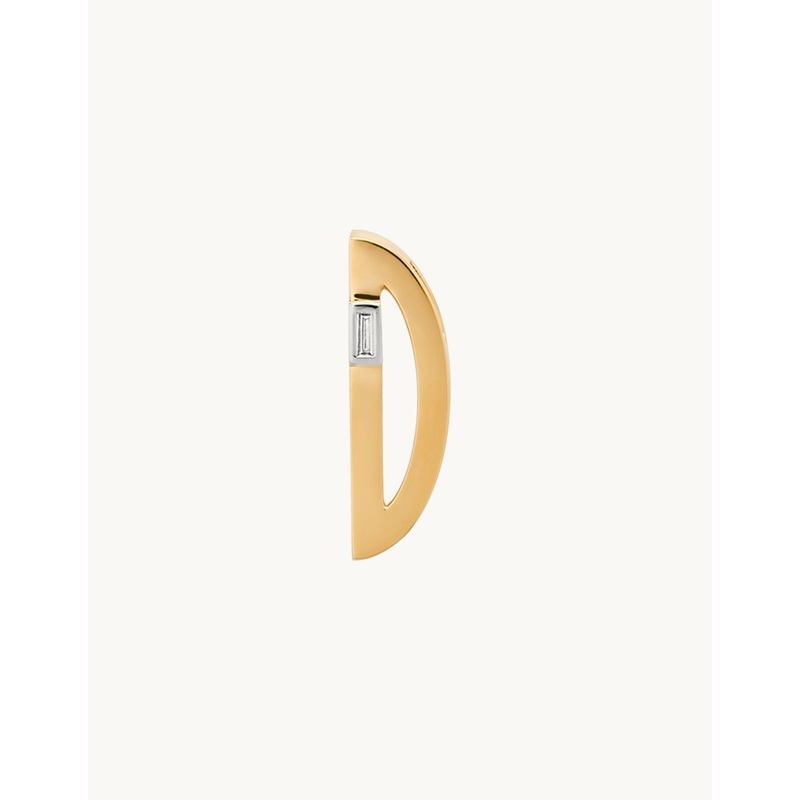 helena rose slide on ribbed chunky d initial
