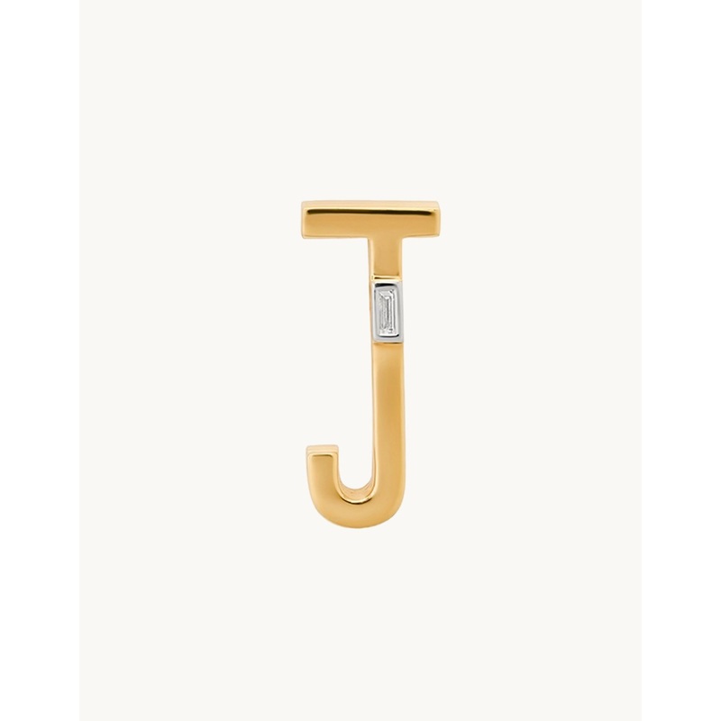helena rose slide on ribbed chunky j initial