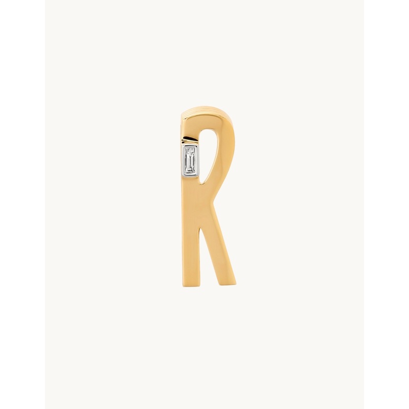 helena rose slide on ribbed chunky r initial