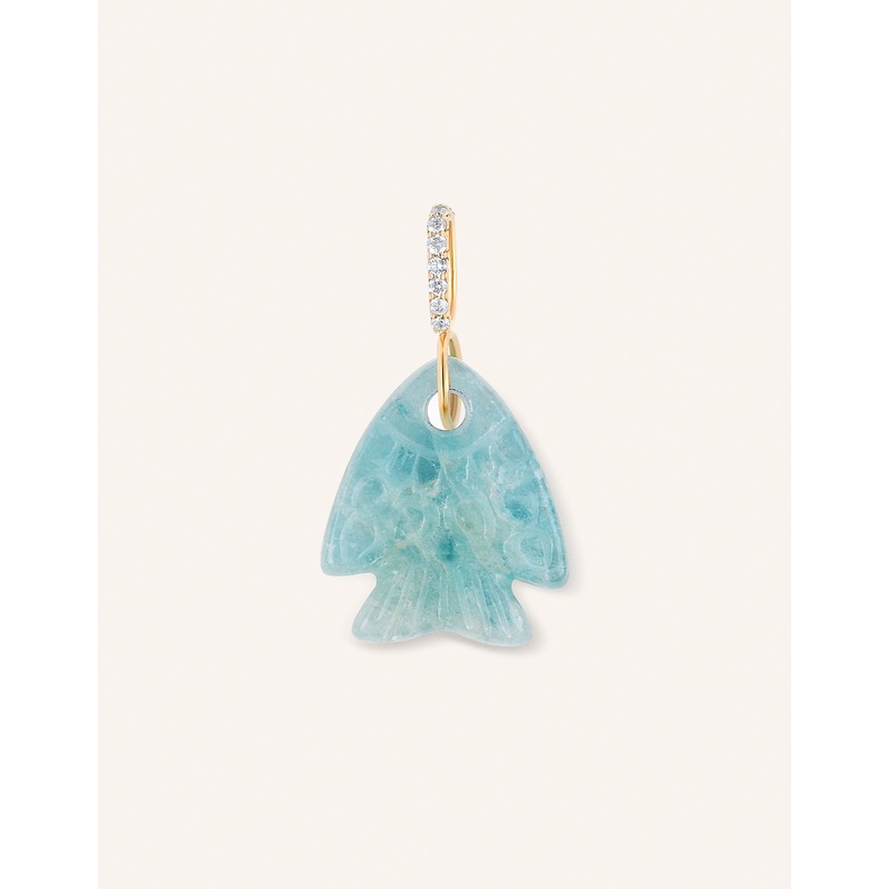 kate collins aquamarine fish charm