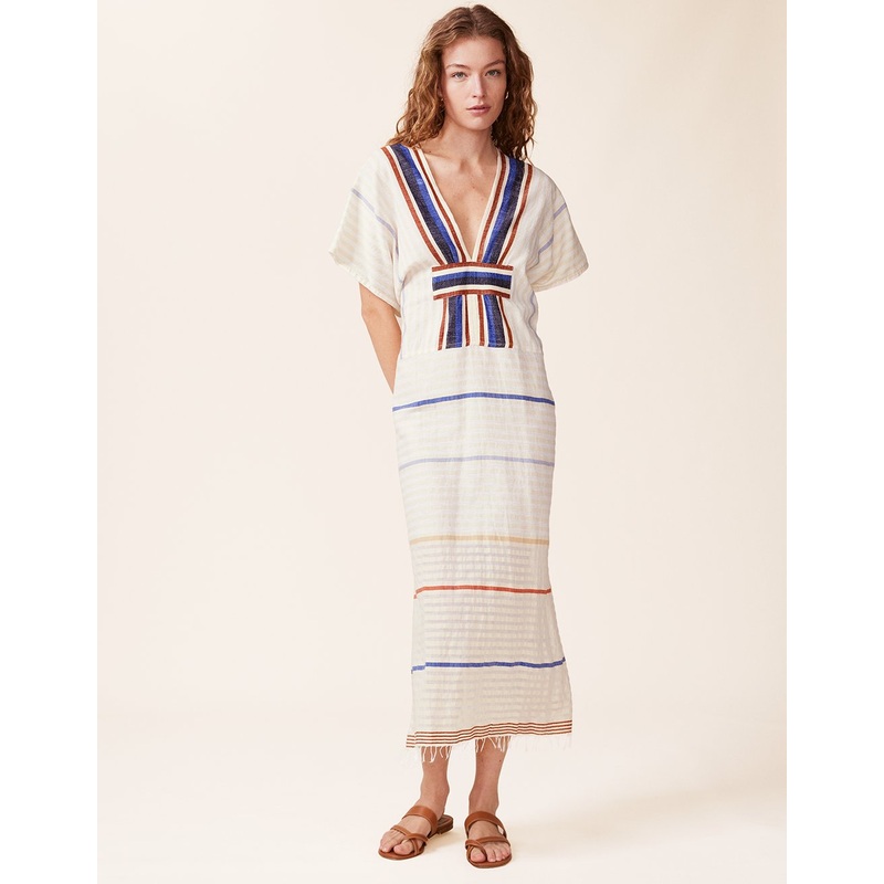 lemlem gasira v neck caftan