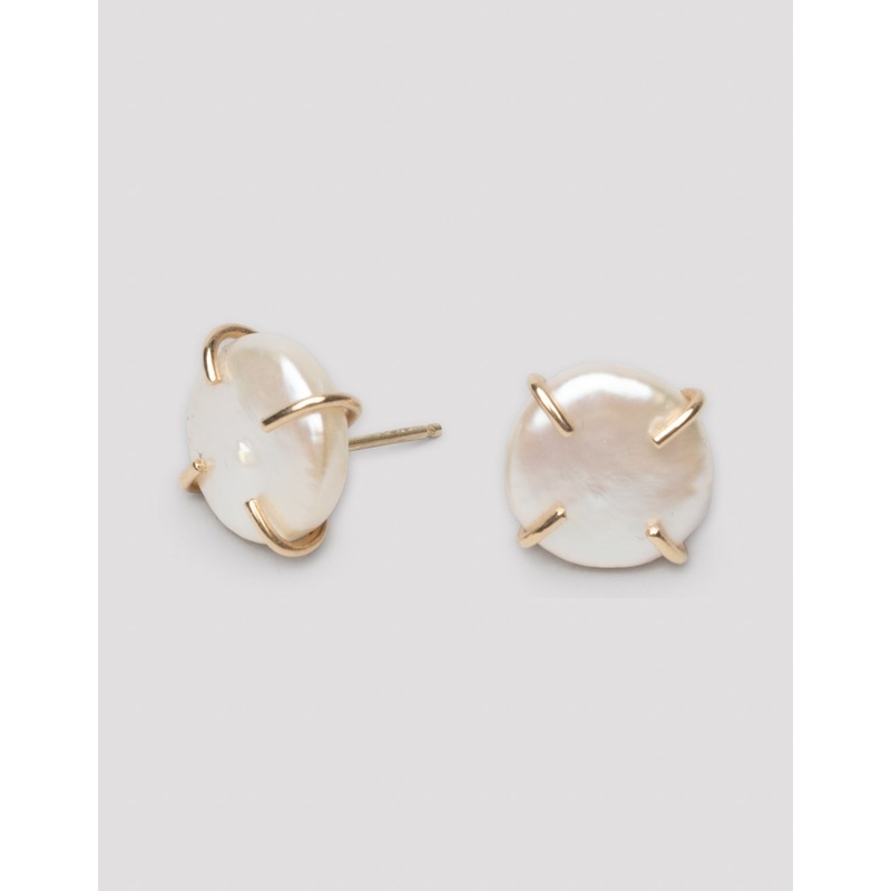 melissa joy manning american pearl stud earrings