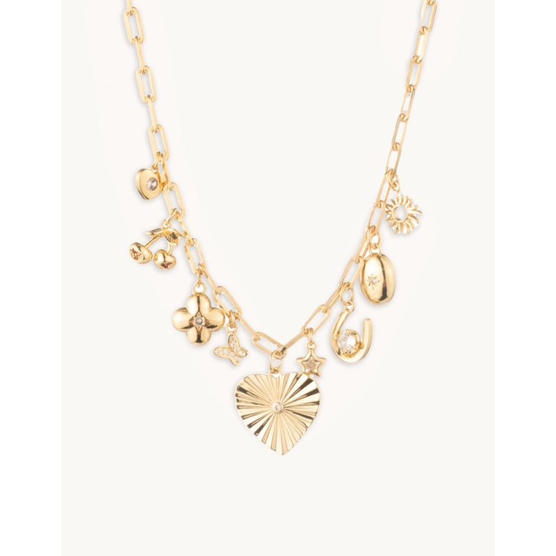 alexa leigh gold charm necklace