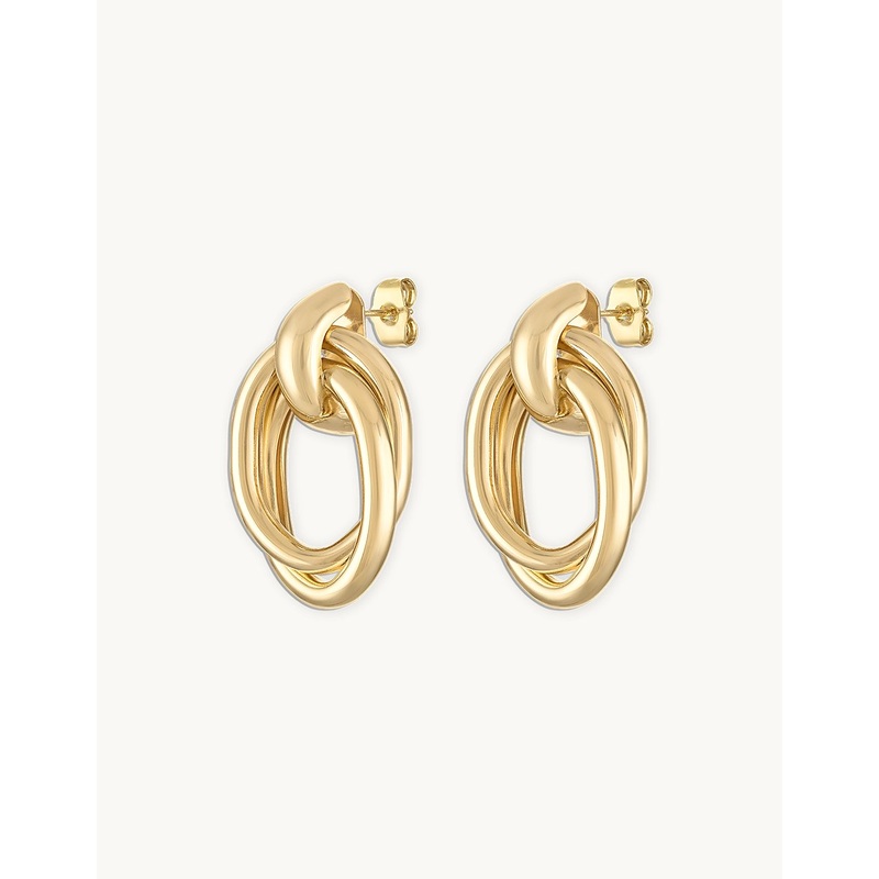 alexa leigh oval drop earrings