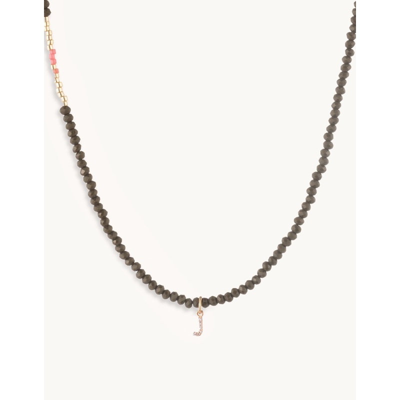 bbuble celeste letter necklace
