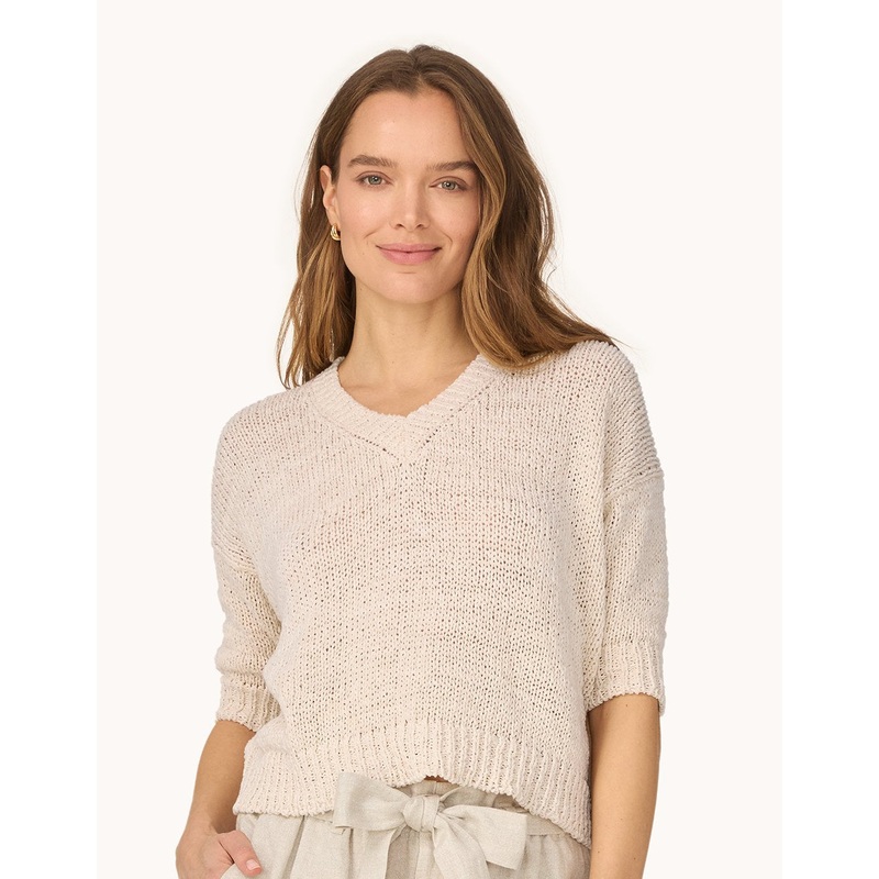 boxy cotton sweater