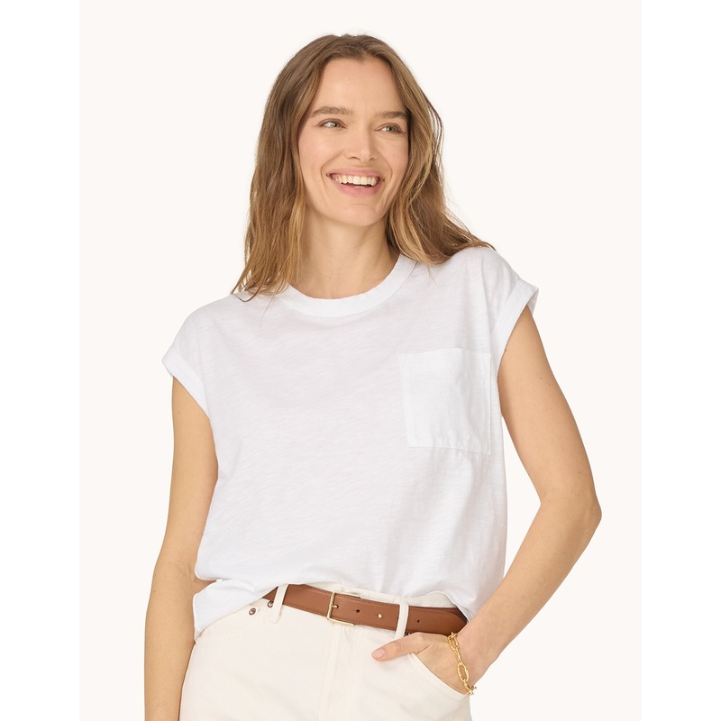 cotton slub muscle tee