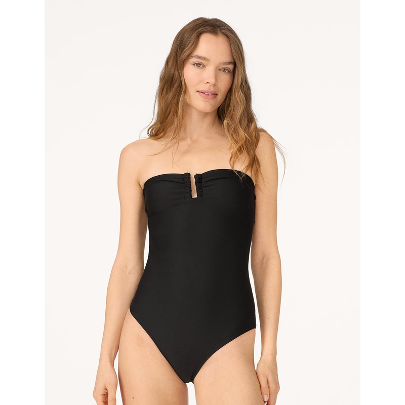 double knit wire bandeau one piece