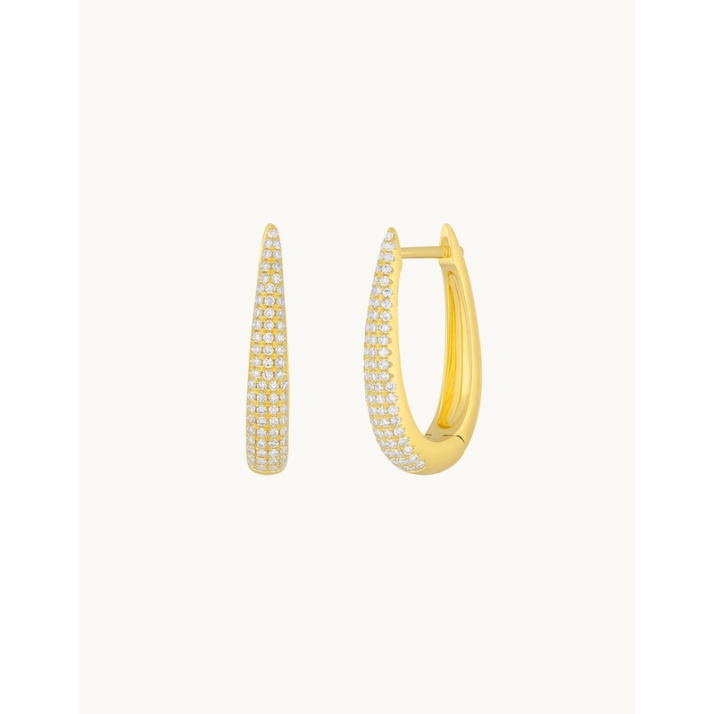 ef collection diamond maeve hoop earrings