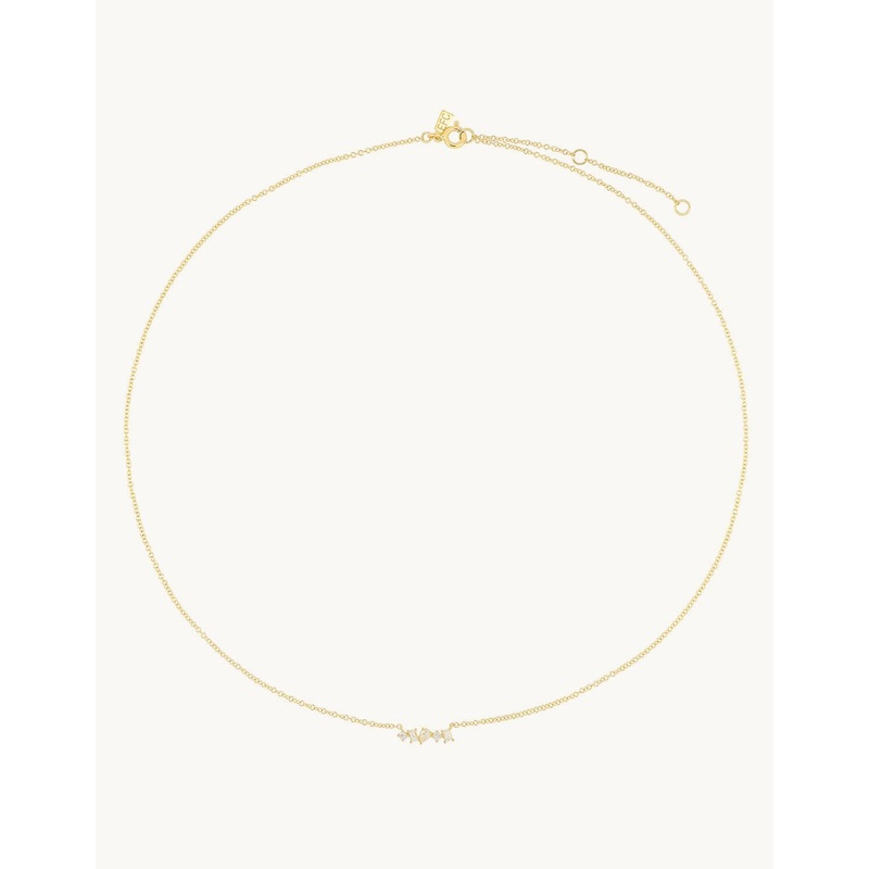 ef collection multifaceted mini bar necklace
