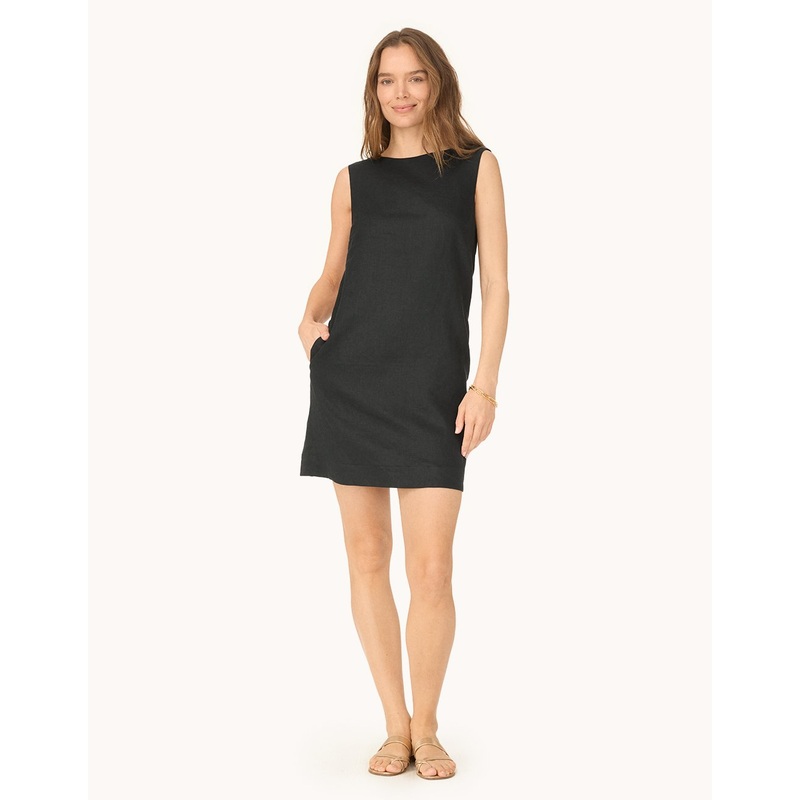 linen shift dress