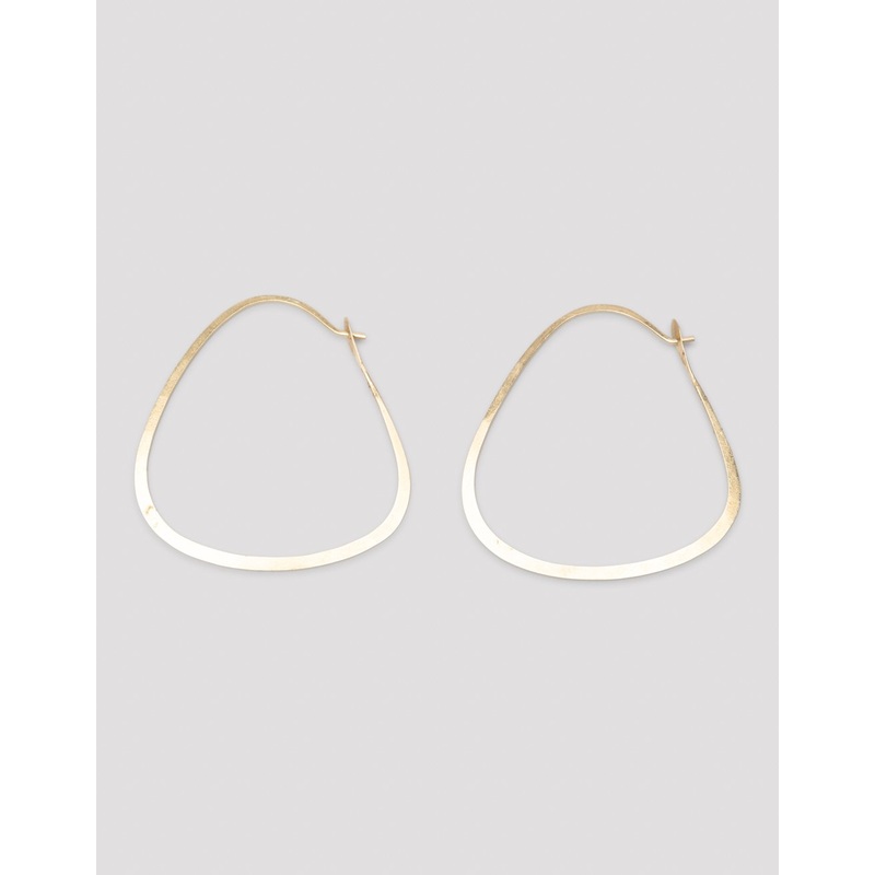 melissa joy manning 1.5" triangle hoop earrings