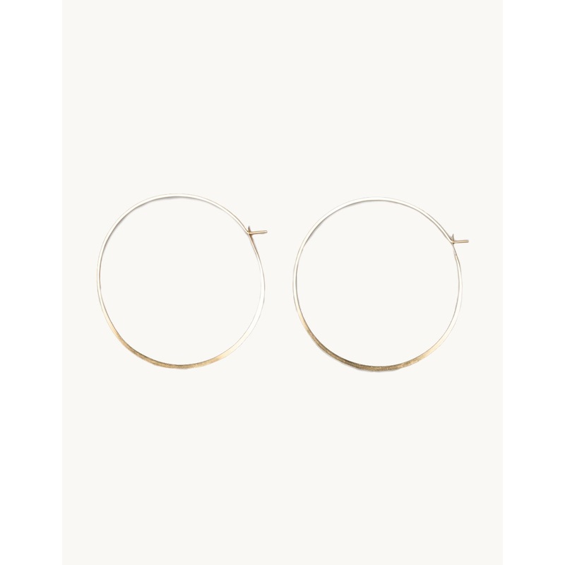 melissa joy manning 2.25" round hoop earrings
