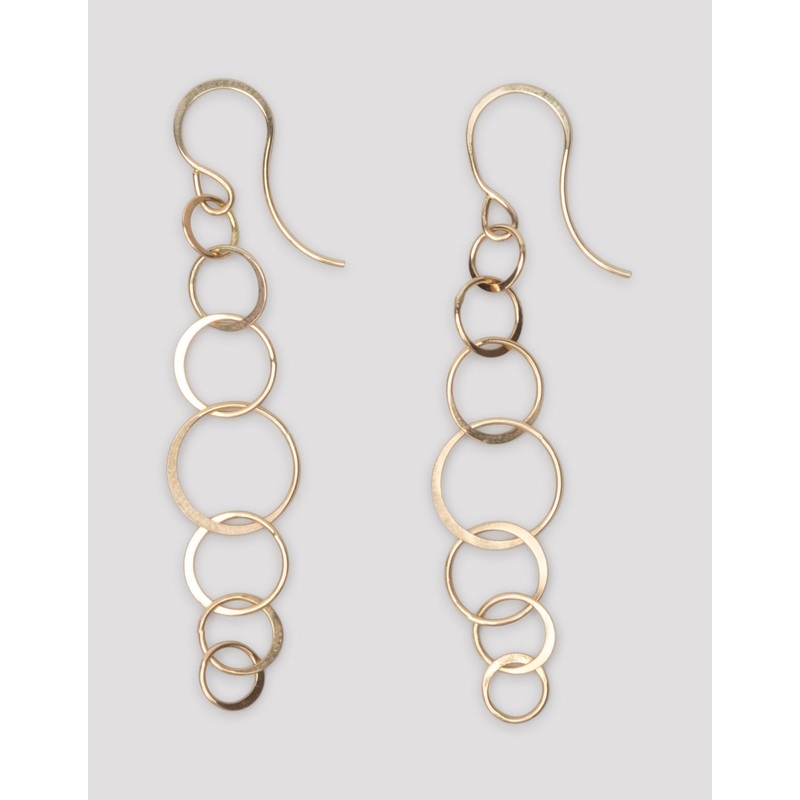 melissa joy manning long lightweight chain earrings