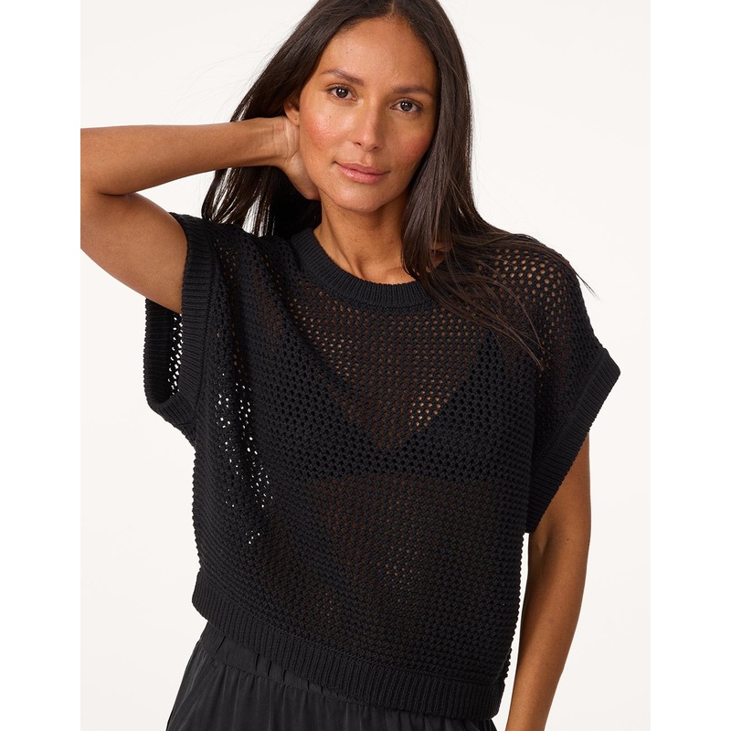 open stitch sweater