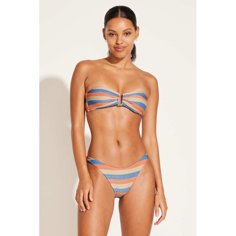 Astrid Bandeau - Summer Metallic Stripe