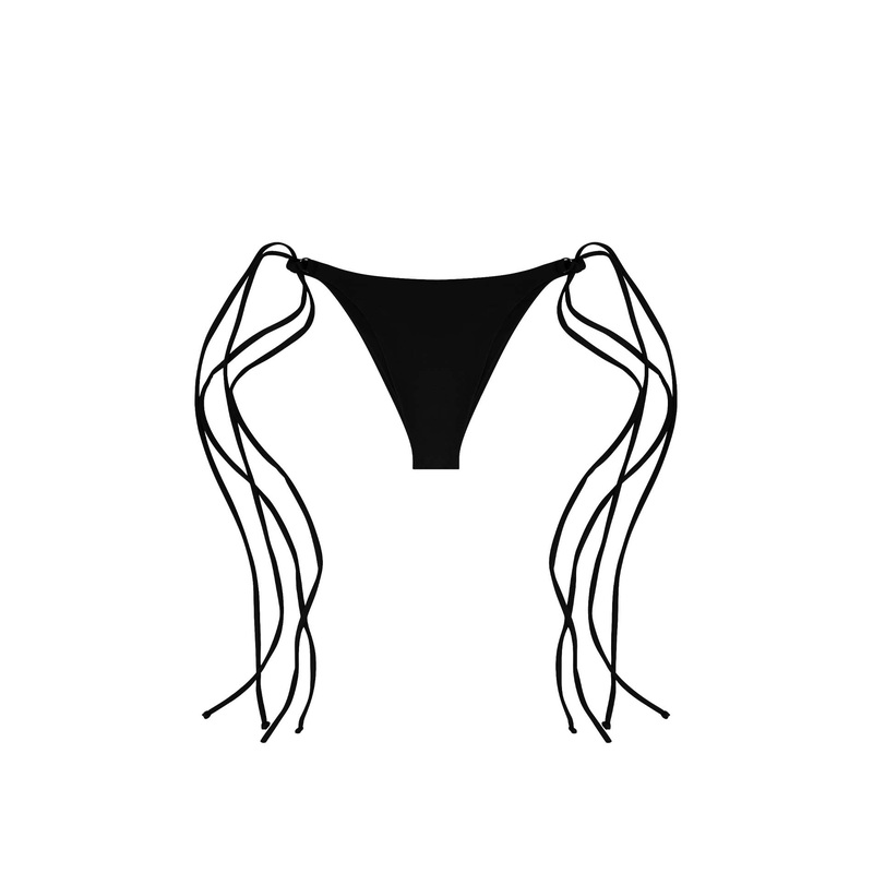 BIKINI V BOTTOM - BLACK