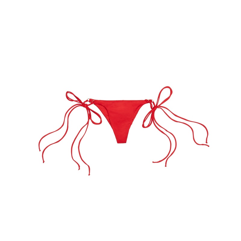 BIKINI V BOTTOM - CHERRY RED