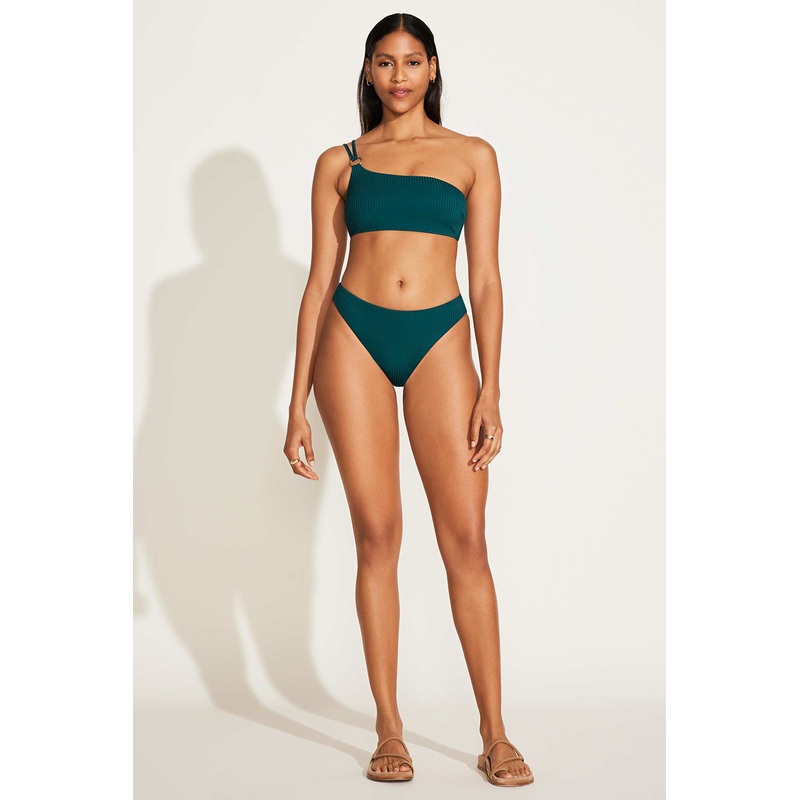 Cali High Leg Full Bottom - Emerald EcoRib