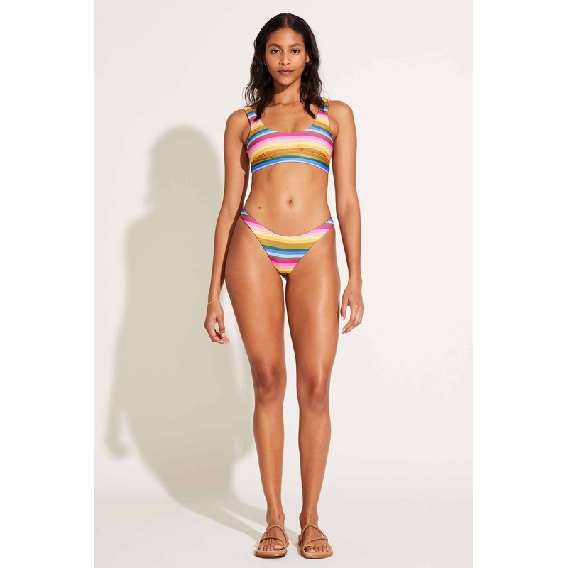 California High Leg Bottom - Rainbow Stripe EcoLux BT