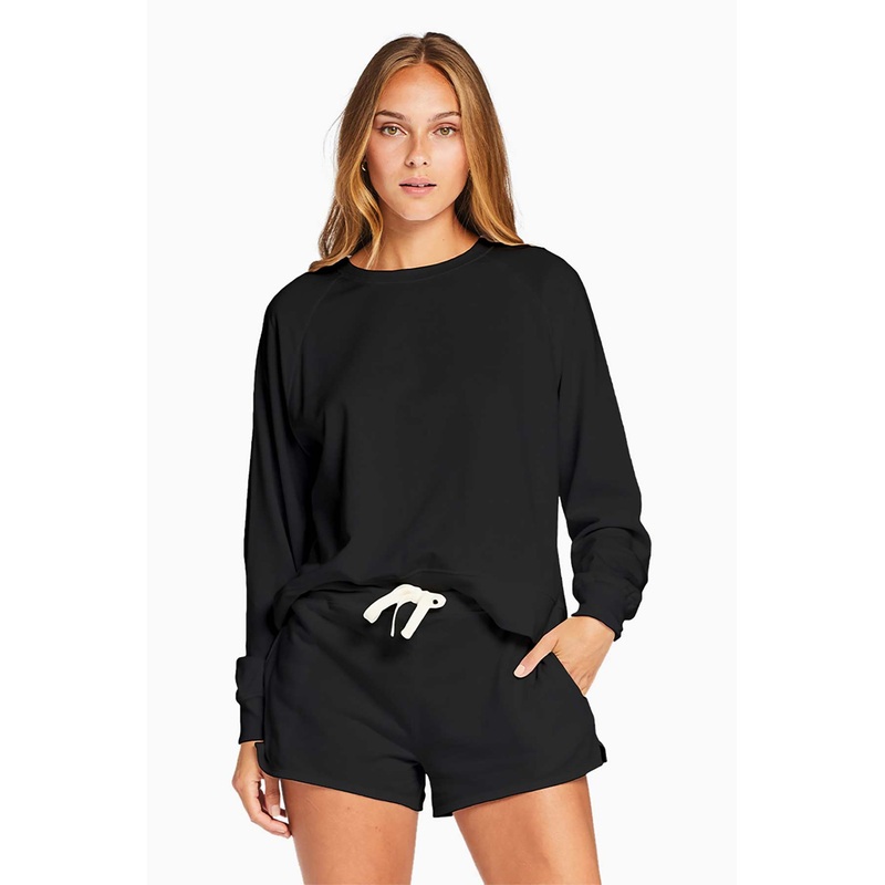 Cora Organic Cotton Crewneck - Black EcoSoft