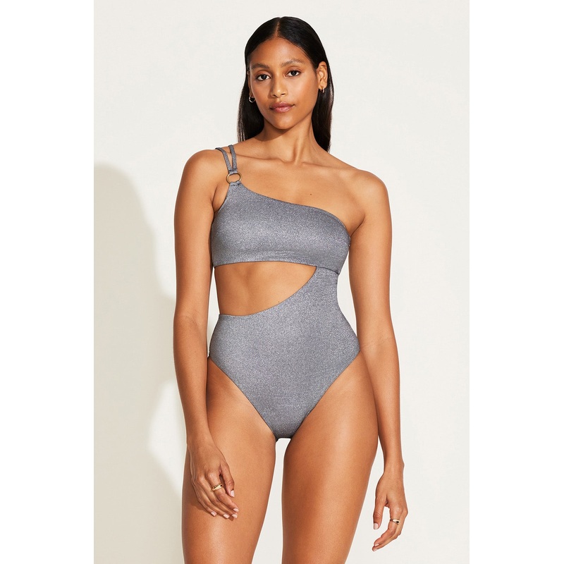 Cosmo One Shoulder One Piece - Twilight Metallic