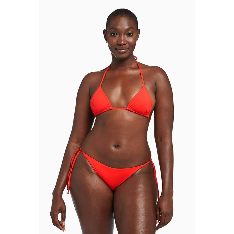 Gia Reversible Triangle Top - Poppy EcoLux