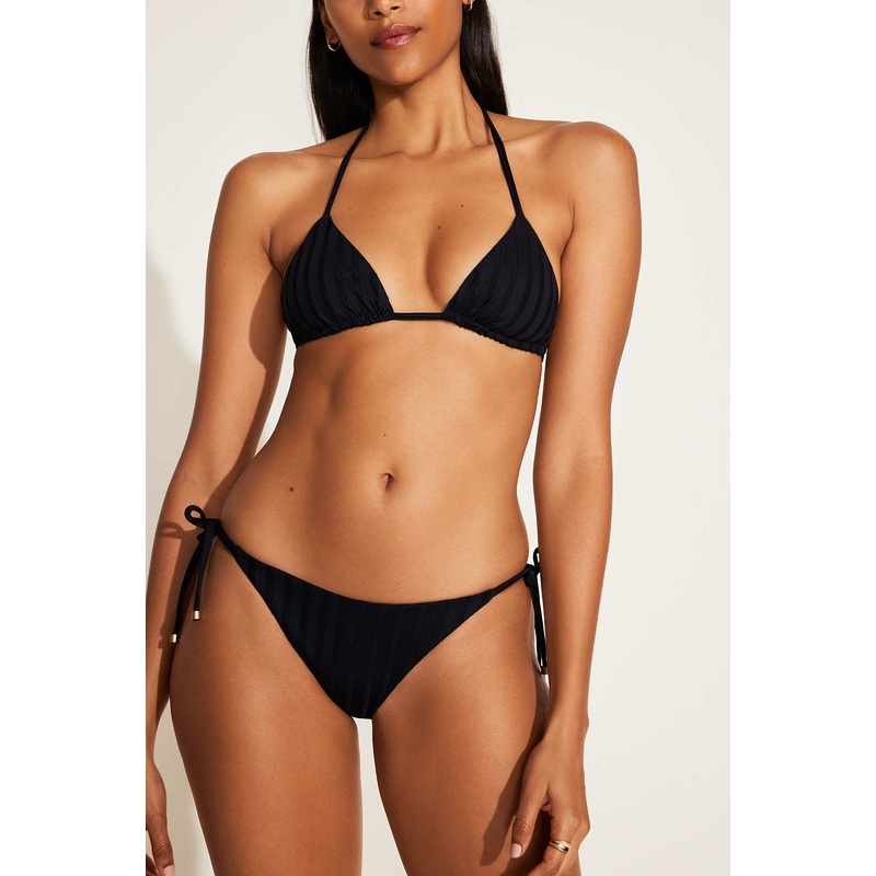 Gia Triangle Top - Black SuperRib