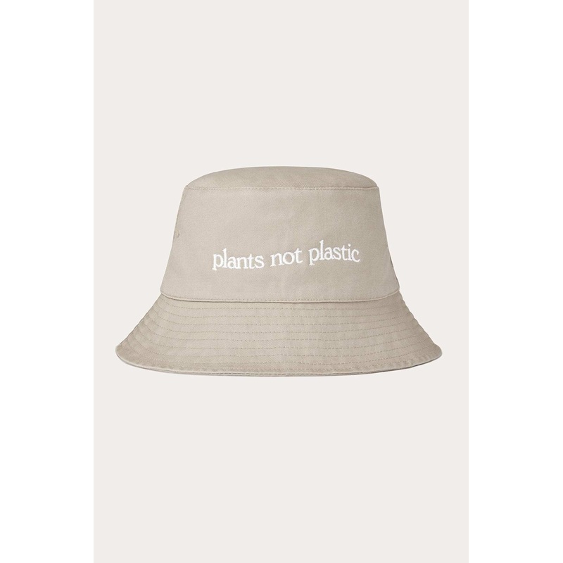 Organic Cotton Bucket Hat - Plants Not Plastic Organic Cotton