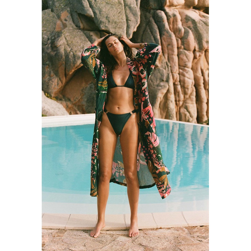 Palmilla Robe - Painted Jungle EcoLinen
